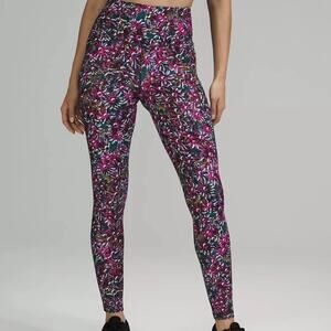 Lululemon Athletica Floral Electric Base Pace High Rise Tight 28" Leggings 6